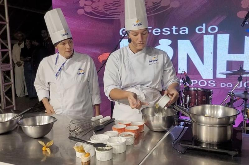 Cozinha Show com chefs do Senac